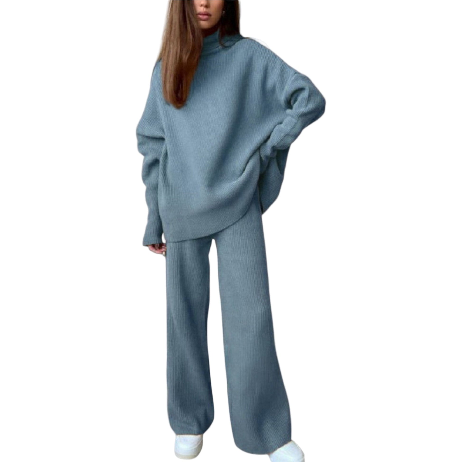 SOLINE™ – STRIKKET SÆT MED LØS PASFORM OG MINIMALISTISK DESIGN